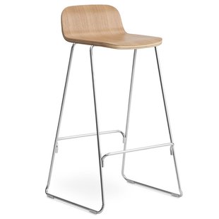 Normann Copenhagen Just Barstool Barkruk Met Rugleuning 75 Cm Naturel