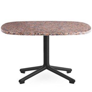 Normann Copenhagen Era Salontafel 67x66 Met Zwart Onderstel Rose