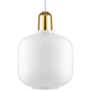 Normann Copenhagen Amp Lamp Brass Hanglamp Small&Oslash;14 Wit