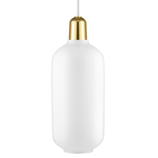 Normann Copenhagen Amp Lamp Brass Hanglamp&Oslash;11.2 Large Wit