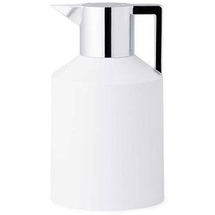 Normann Copenhagen Geo Vacuum Thermoskan 1,5 Wit/zilver Normann Copenhagen Geo Vacuum Thermoskan 1,5 Wit/zilver