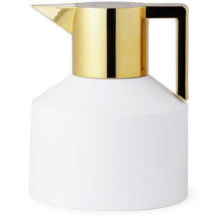 Normann Copenhagen Geo Vacuum Thermoskan Wit/goud Normann Copenhagen Geo Vacuum Thermoskan Wit/goud