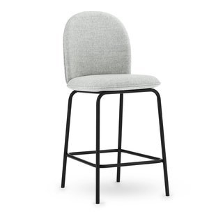 Normann Copenhagen Ace Barkruk 65 Zwart Gepoedercoat Onderstel Synergy
