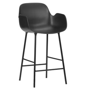 Normann Copenhagen Form Armchair Barkruk 65cm Zwart Normann Copenhagen Form Armchair Barkruk 65cm Zwart