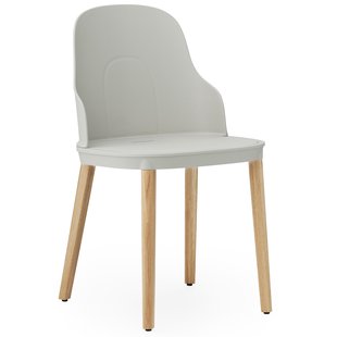 Normann Copenhagen Allez Stoel Gelakt Eiken Onderstel Grijs