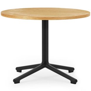 Normann Copenhagen Lunar Salontafel 60 Zwart Onderstel Eiken
