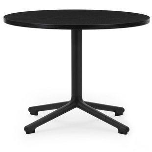 Normann Copenhagen Lunar Salontafel 60 Zwart Onderstel Zwart Eiken