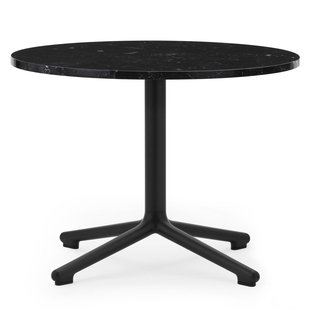Normann Copenhagen Lunar Salontafel 60 Zwart Onderstel Zwart Marmer