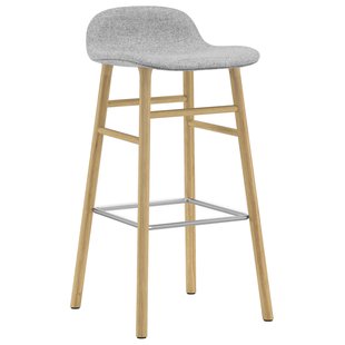 Normann Copenhagen Form Barkruk 75 Gestoffeerd Synergy Grey