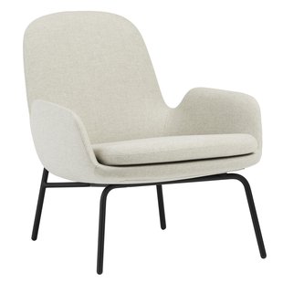 Normann Copenhagen Era Low Fauteuil Zwart Staal Main Line Flax White