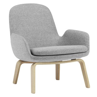Normann Copenhagen Era Low Fauteuil Met Eiken Onderstel Synergy Grey