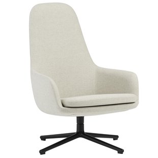Normann Copenhagen Era High Fauteuil Zwart Swivel Main Line Flax White