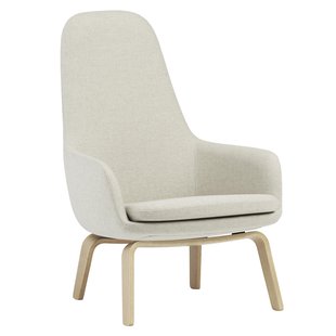Normann Copenhagen Era High Fauteuil Eiken Onderstel Main Line Flax White