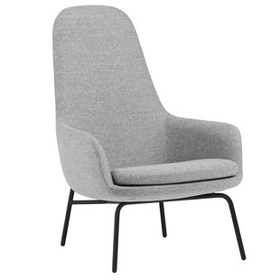 Normann Copenhagen Era High Fauteuil Stalen Onderstel Synergy Grey