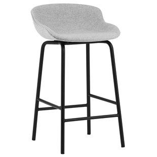 Normann Copenhagen Hyg Gestoffeerde Barkruk 65cm Staal Synergy Grey