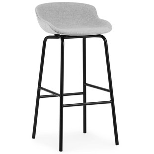 Normann Copenhagen Hyg Gestoffeerde Barkruk 75cm Staal Synergy Grey