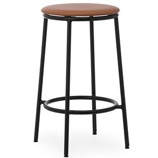 Normann Copenhagen Circa Barkruk Gestoffeerd 65 Ultra Leder Brandy