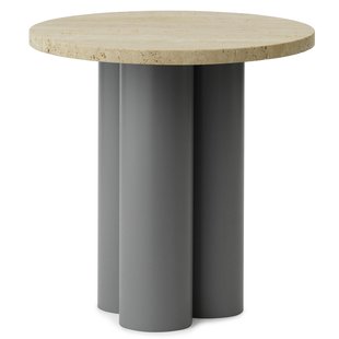 Normann Copenhagen Dit Bijzettafel Grey Travertine Light