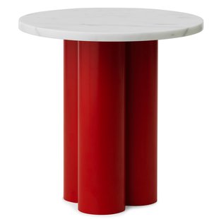 Normann Copenhagen Dit Bijzettafel Bright Red White Carrara