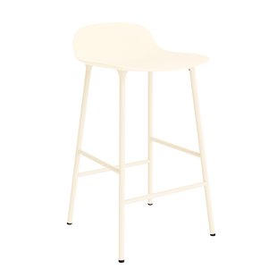 Normann Copenhagen Form Barstool Barkruk 65 Cm Met Stalen Onderstel Creme