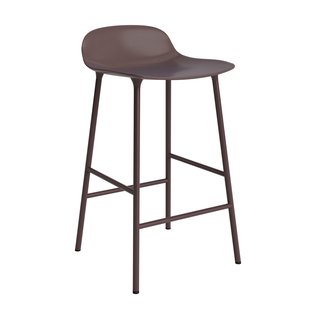 Normann Copenhagen Form Barstool Barkruk 65 Cm Met Stalen Onderstel Bruin