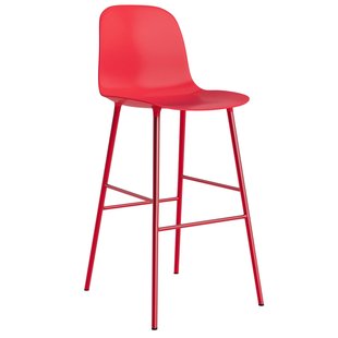 Normann Copenhagen Form Bar Chair Barkruk 75cm Felrood Normann Copenhagen Form Bar Chair Barkruk 75cm Felrood