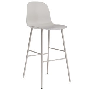 Normann Copenhagen Form Bar Chair Barkruk 75cm Warm Grijs