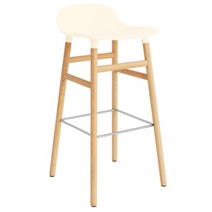 Normann Copenhagen Form Barstool Barkruk 75cm Met Eiken Onderstel Creme