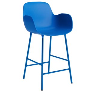 Normann Copenhagen Form Armchair Barkruk 75cm Felblauw