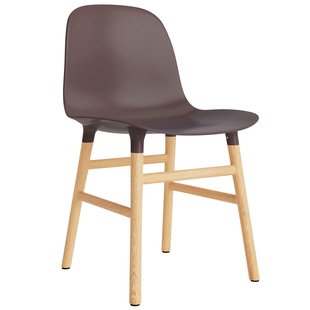 Normann Copenhagen Form Chair Stoel Met Eiken Onderstel Bruin