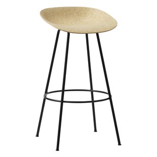 Normann Copenhagen Mat Barstool Barkruk 75 Cm Hemp Black Steel