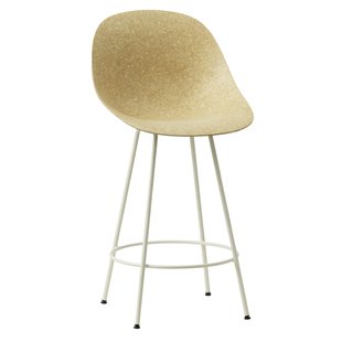 Normann Copenhagen Mat Bar Chair Barkruk 65cm Hemp Cream Steel