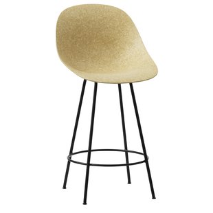 Normann Copenhagen Mat Bar Chair Barkruk 65cm Hemp Black Steel