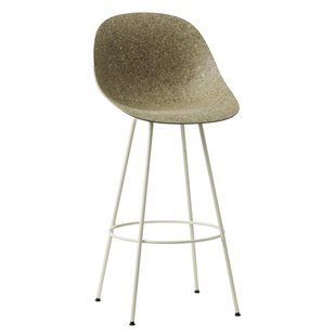 Normann Copenhagen Mat Bar Chair Barkruk 75cm Seaweed Cream Steel Normann Copenhagen Mat Bar Chair Barkruk 75cm Seaweed Cream Steel