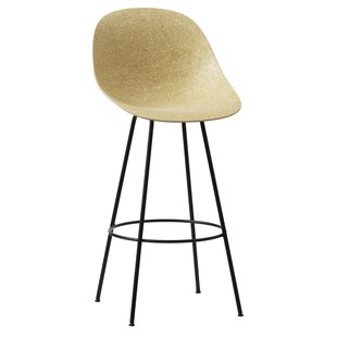 Normann Copenhagen Mat Bar Chair Barkruk 75cm Hemp Black Steel