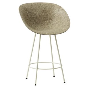 Normann Copenhagen Mat Bar Armchair Barkruk 65cm Seaweed Cream Steel
