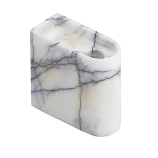 Northern Monolith Kandelaar Low Wit Marmer