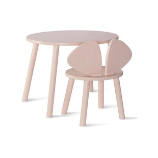 Nofred Mouse Kinderstoel Kindertafel Set Rosa Nofred Mouse Kinderstoel + Kindertafel Set Rosa