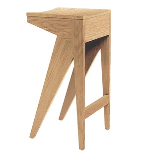Objekte Unserer Tage Schulz Barkruk 75 Waxed Oak Objekte Unserer Tage Schulz Barkruk 75 Waxed Oak
