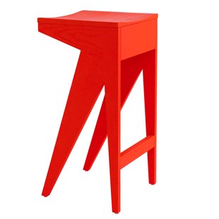 Objekte Unserer Tage Schulz Barkruk 75 Luminous Red