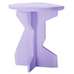 Objekte Unserer Tage Fels Bijzettafel Gelakt Essen Lilac