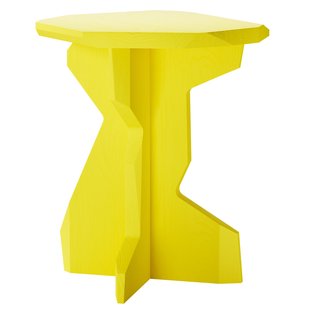 Objekte Unserer Tage Fels Bijzettafel Gelakt Essen Sulfur Yellow