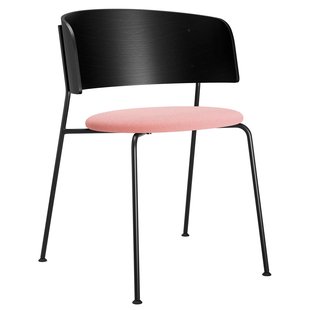 Objekte Unserer Tage Wagner Gestoffeerde Stoel Eiken Zwart Pink Objekte Unserer Tage Wagner Gestoffeerde Stoel Eiken Zwart Pink
