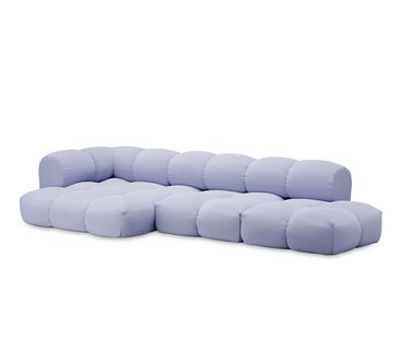 Objekte Unserer Tage Sander 4-zits Bank Links Lilac Blue