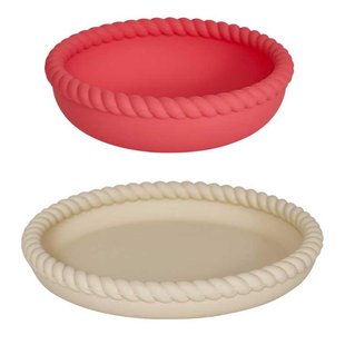 OYOY Mellow Bord Serviesset Van 2 Vanilla,Cherry Red