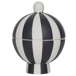 OYOY Toppu Bonbonniere Voorraadpot&Oslash;8,5 Zwart/wit
