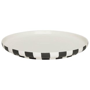 OYOY Toppu Dinerbord&Oslash;26,5 Zwart/wit