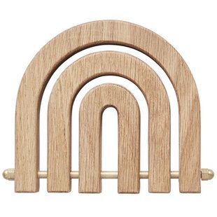 OYOY Rainbow Regenboog Onderzetter 15x15 Eiken