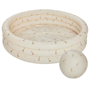 OYOY Opblaasbaar Zwembad&Oslash;120 + Strandbal Giraf