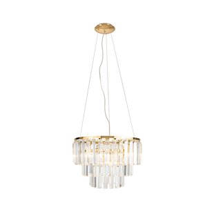Maxlight Monaco - hanglamp - Ø 42 x 150 cm - goud